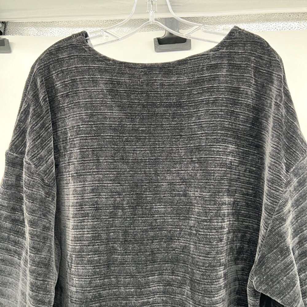 C.D. Daniels Womens Pullover Sweater 3/4 Sleeve Textured Black Gray Size 3X - Picture 6 of 8